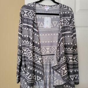 Lularoe Nanette, gray print, NWT